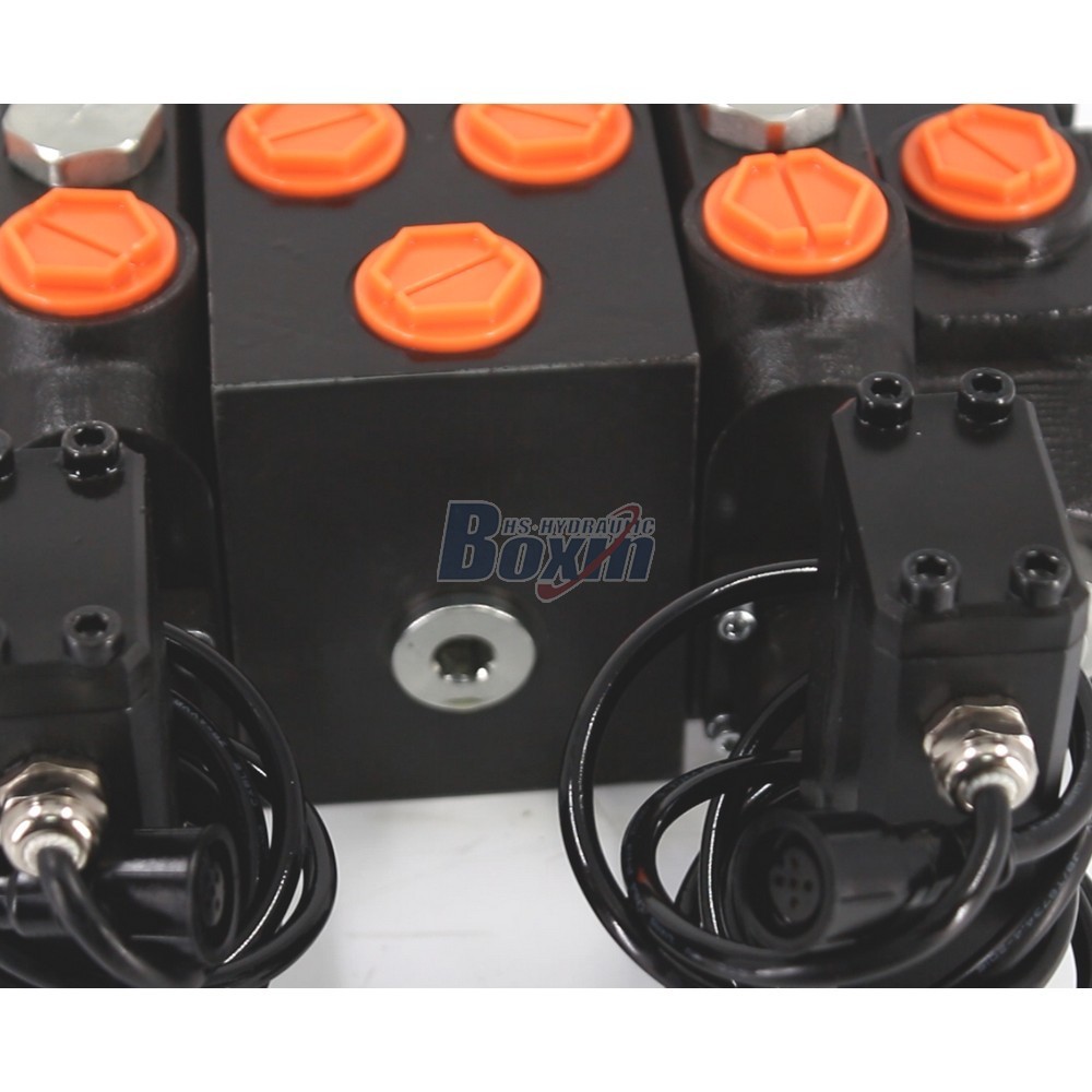 Automated DCV200 2 Spool Sectional Directional Valve with Electric Motor detail image